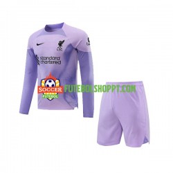 Camisola Júnior Liverpool Guarda-redes Principais Equipamento 2022-2023 Manga Comprida