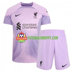 Camisola Júnior Liverpool Guarda-redes Principais Equipamento 2022-2023 Manga Curta