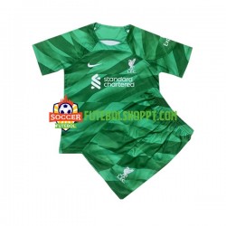 Camisola Júnior Liverpool Guarda-redes Principais Equipamento 2023-2024 Manga Curta