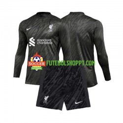 Camisola Júnior Liverpool Guarda-redes Principais Equipamento 2024-2025 Manga Comprida