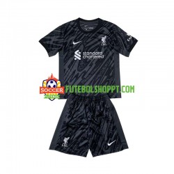 Camisola Júnior Liverpool Guarda-redes Principais Equipamento 2024-2025 Manga Curta
