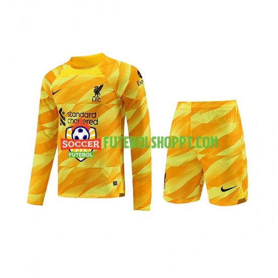 Camisola Júnior Liverpool Guarda-redes Terceiro Equipamento 2023-2024 Manga Comprida