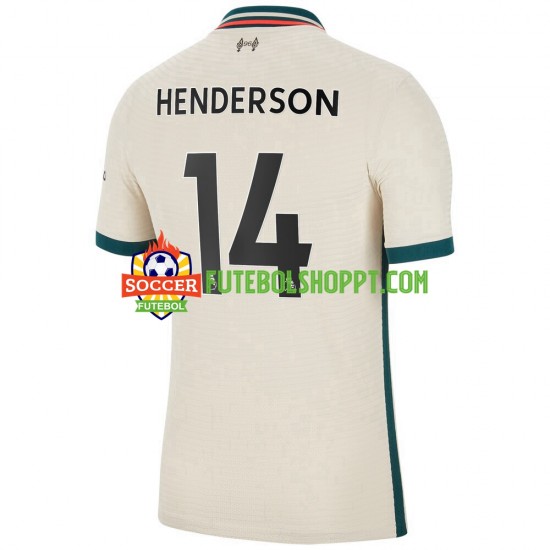 Camisola Homem Liverpool Henderson 14 Alternativa Equipamento 2021-2022 Manga Curta