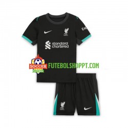 Camisola Júnior Liverpool Alternativa Equipamento 2024-2025 Manga Curta