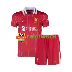 Camisola Júnior Liverpool Principais Equipamento 2024-2025 Manga Curta