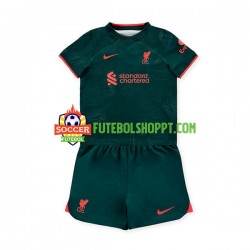 Camisola Júnior Liverpool Terceiro Equipamento 2022-2023 Manga Curta