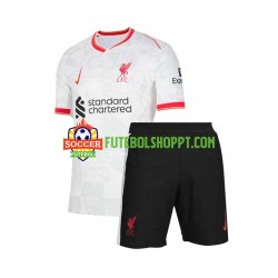 Camisola Júnior Liverpool Terceiro Equipamento 2024-2025 Manga Curta