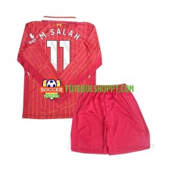 Camisola Júnior Liverpool M Salah 11 Principais Equipamento 2024-2025 Manga Comprida