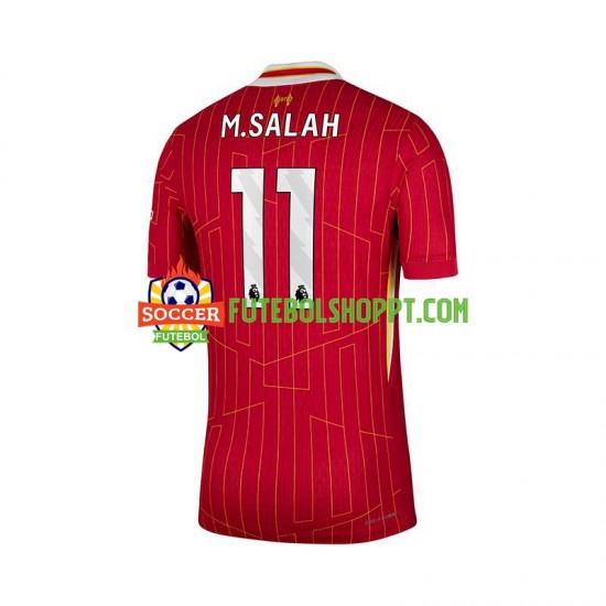 Camisola Homem Liverpool Mohamed Salah 11 Principais Equipamento 2024-2025 Manga Curta