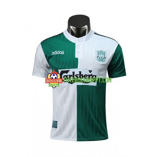 Camisola Homem Liverpool 1995 Retro Alternativa Equipamento Manga Curta