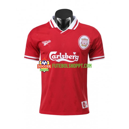 Camisola Homem Liverpool 1996-1997 Retro Principais Equipamento Manga Curta