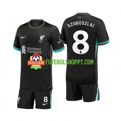 Camisola Júnior Liverpool Szoboszlai 8 Alternativa Equipamento 2024-2025 Manga Curta