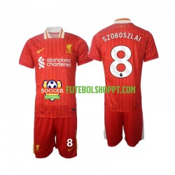 Camisola Júnior Liverpool Szoboszlai 8 Principais Equipamento 2024-2025 Manga Curta