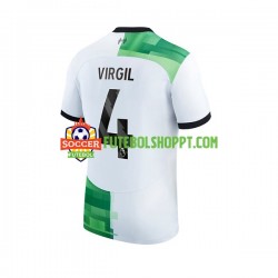 Camisola Homem Liverpool Virgil van Dijk 4 Alternativa Equipamento 2023-2024 Manga Curta