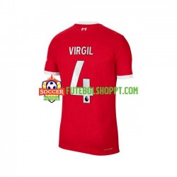 Camisola Homem Liverpool Virgil van Dijk 4 Principais Equipamento 2023-2024 Manga Curta