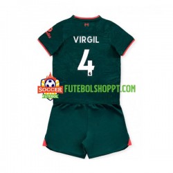 Camisola Júnior Liverpool Virgil van Dijk 4 Terceiro Equipamento 2022-2023 Manga Curta