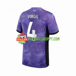 Camisola Homem Liverpool Virgil van Dijk 4 Terceiro Equipamento 2023-2024 Manga Curta