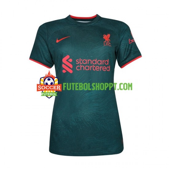 Camisola Mulher Liverpool Terceiro Equipamento 2022-2023 Manga Curta