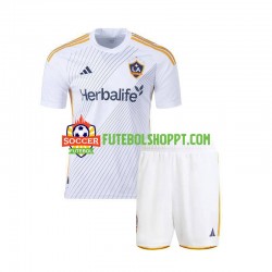 Camisola Júnior Los Angeles Galaxy Principais Equipamento 2024 Manga Curta