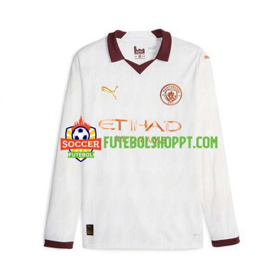 Camisola Homem Manchester City Alternativa Equipamento 2023-2024 Manga Comprida