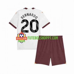 Camisola Júnior Manchester City Bernardo Silva 20 Alternativa Equipamento 2023-2024 Manga Curta