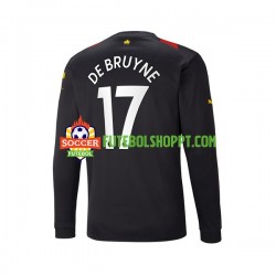 Camisola Homem Manchester City De Bruyne 17 Alternativa Equipamento 2022-2023 Manga Comprida