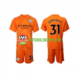 Camisola Júnior Manchester City Ederson M. 31 Guarda-redes Terceiro Equipamento 2022-2023 Manga Curta