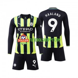 Camisola Júnior Manchester City Erling Haaland 9 Alternativa Equipamento 2024-2025 Manga Comprida