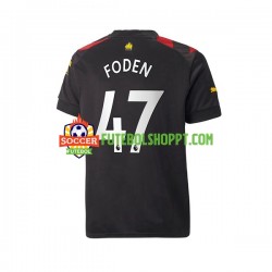 Camisola Homem Manchester City Foden 47 Alternativa Equipamento 2022-2023 Manga Curta