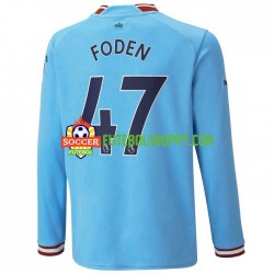 Camisola Homem Manchester City Foden 47 Principais Equipamento 2022-2023 Manga Comprida