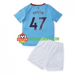Camisola Júnior Manchester City Foden 47 Principais Equipamento 2022-2023 Manga Curta