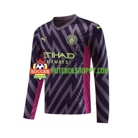 Camisola Homem Manchester City Guarda-redes Alternativa Equipamento 2023-2024 Manga Comprida