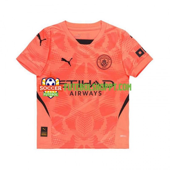 Camisola Homem Manchester City Guarda-redes Alternativa Equipamento 2024-2025 Manga Curta