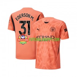 Camisola Homem Manchester City Ederson M 31 Guarda-redes Alternativa Equipamento 2024-2025 Manga Curta