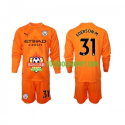 Camisola Júnior Manchester City Ederson M 31 Guarda-redes Terceiro Equipamento 2022-2023 Manga Comprida