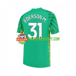 Camisola Homem Manchester City Ederson Moraes 31 Guarda-redes Principais Equipamento 2023-2024 Manga Curta