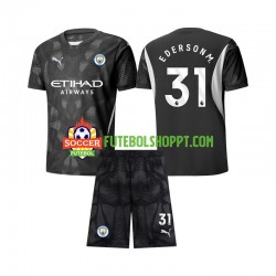 Camisola Júnior Manchester City Ederson Moraes 31 Guarda-redes Quarto Equipamento 2024-2025 Manga Curta Camisola Júnior Manchester City Ederson Moraes 31 Guarda-redes Quarto Equipamento 2024-2025 Manga Curta