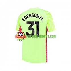Camisola Homem Manchester City Ederson Moraes 31 Guarda-redes Terceiro Equipamento 2023-2024 Manga Curta