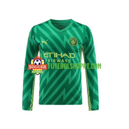 Camisola Homem Manchester City Guarda-redes Principais Equipamento 2023-2024 Manga Comprida