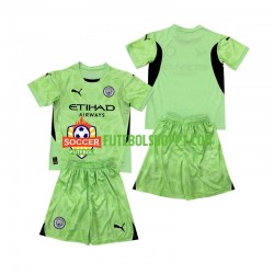 Camisola Júnior Manchester City 2 Guarda-redes Quarto Equipamento 2024-2025 Manga Curta