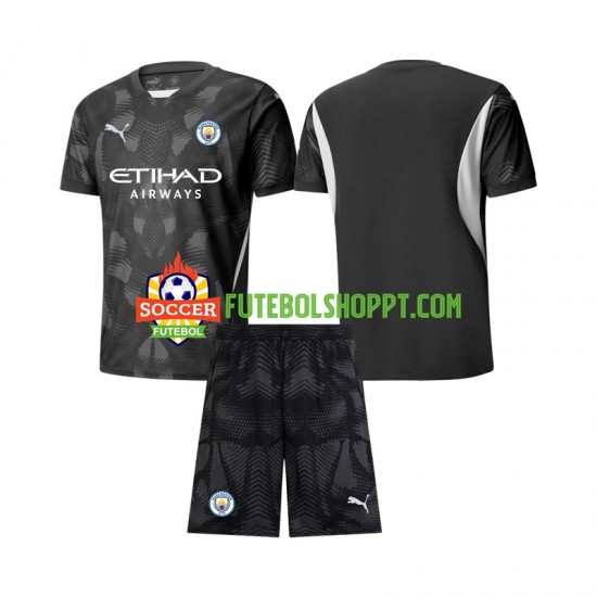 Camisola Júnior Manchester City Guarda-redes Quarto Equipamento 2024-2025 Manga Curta