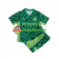 Camisola Júnior Manchester City Guarda-redes Principais Equipamento 2023-2024 Manga Curta