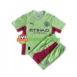 Camisola Júnior Manchester City Guarda-redes Terceiro Equipamento 2023-2024 Manga Curta