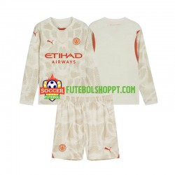 Camisola Júnior Manchester City Guarda-redes Terceiro Equipamento 2024-2025 Manga Comprida