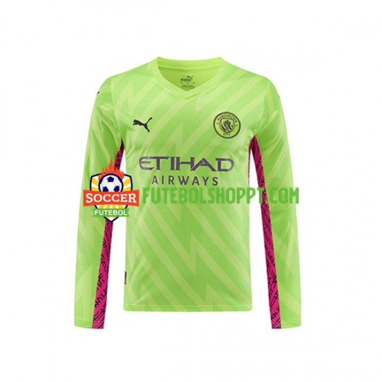 Camisola Homem Manchester City Guarda-redes Terceiro Equipamento 2023-2024 Manga Comprida