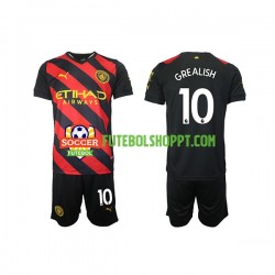 Camisola Júnior Manchester City Grealish 10 Alternativa Equipamento 2022-2023 Manga Curta