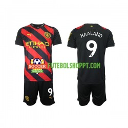 Camisola Homem Júnior Manchester City Haaland 9 Alternativa Equipamento 2022-2023 Manga Curta