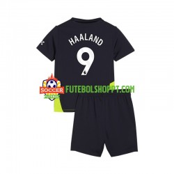 Camisola Júnior Manchester City Haaland 9 Alternativa Equipamento 2024-2025 Manga Curta