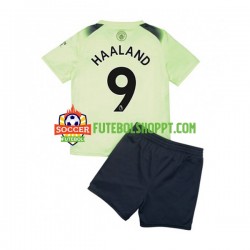 Camisola Júnior Manchester City Haaland 9 Terceiro Equipamento 2022-2023 Manga Curta