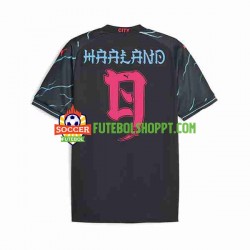 Camisola Homem Manchester City Haaland 9 Special Printing Terceiro Equipamento 2023-2024 Manga Curta